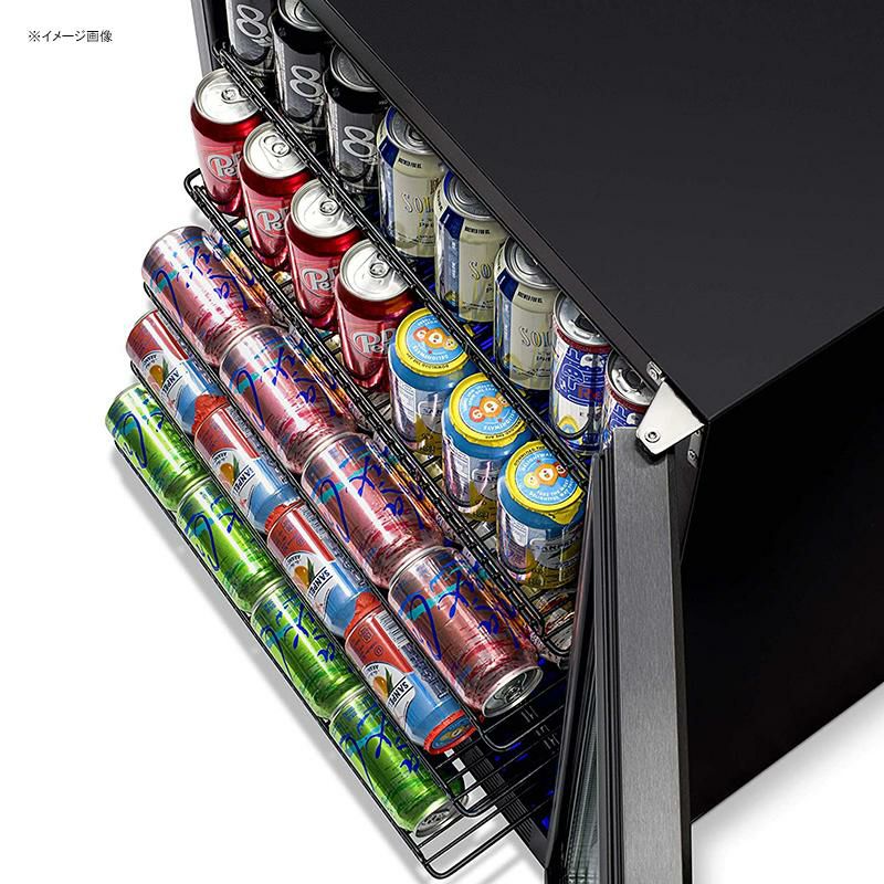 冷蔵庫ビルトイン最大177缶ビバレッジクーラーガラスドアブラックステンレスニューエアーNewAirNBC177BS00BeverageCooler,177Can,BlackStainlessSteel家電