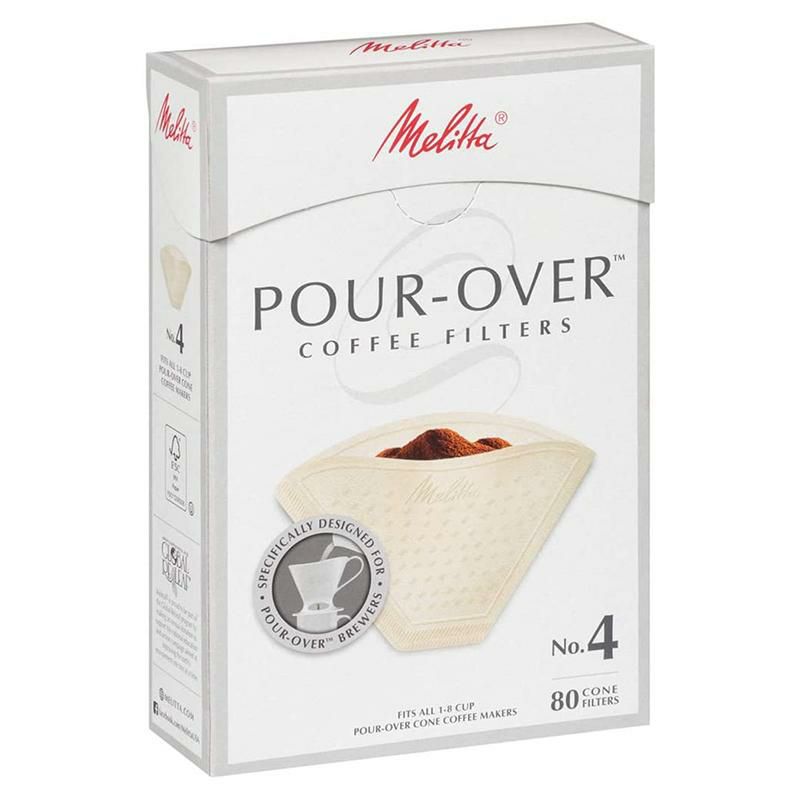 コーンコーヒーフィルタードリップ用480枚メリタベージュMelitta#4Pour-OverConeCoffeeFilters,Beige,80Count(Packof6)