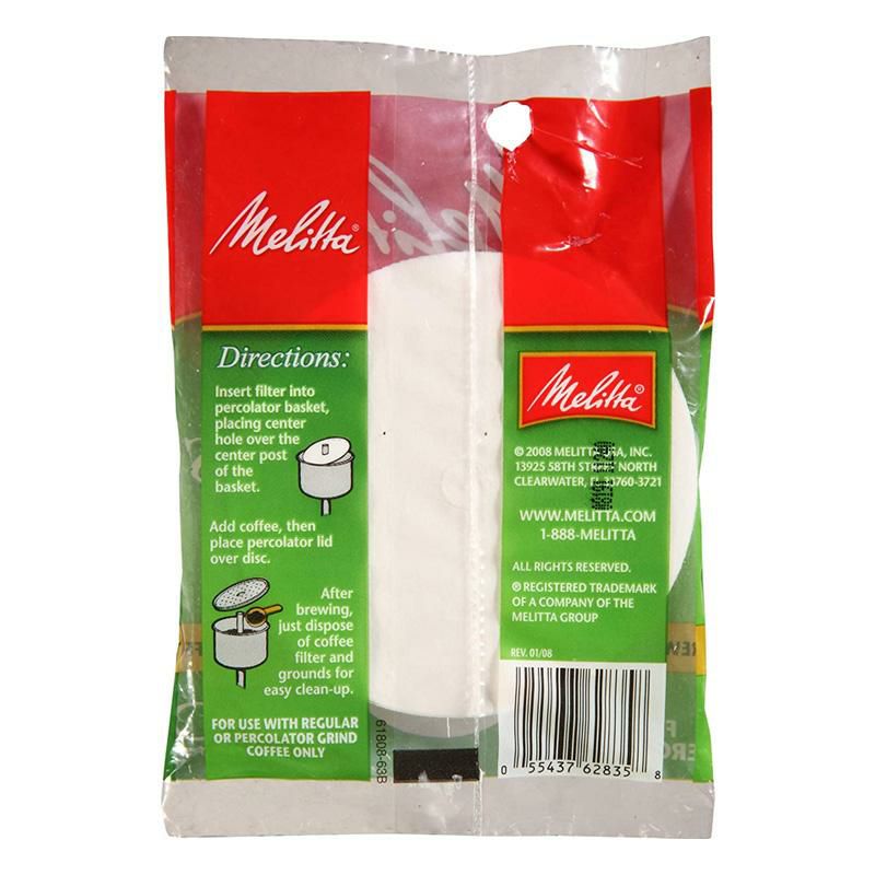 ディスクコーヒーフィルターパーコレーター用直径9cm2400枚メリタホワイトMelitta3.5PercolatorDiscCoffeeFilters,White,100Count(Packof24)