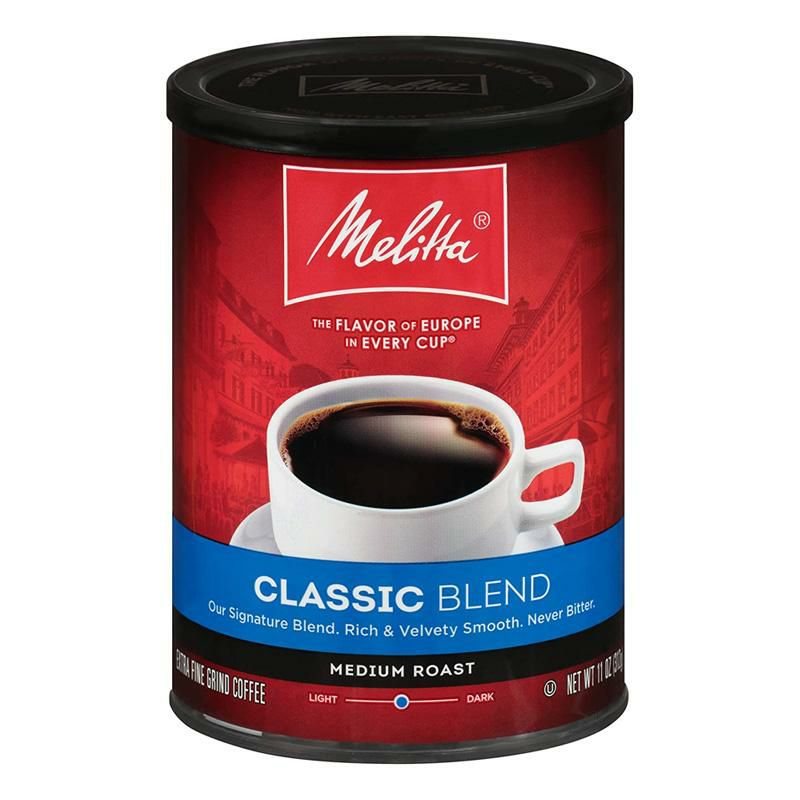 メリタクラシックブレンドコーヒーミディアムローストエクストラファイン粉312g6缶セットMelittaClassicBlendCoffee,MediumRoast,ExtraFineGrind,11OunceCan(Packof6)