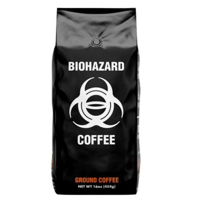 地球上で最も強力なコーヒー豆 高カフェイン（928mg） ストロングコーヒー 粉 454g ロブスタ豆 ダークロースト バイオハザード Biohazard Ground Coffee The World's Strongest Coffee 928 mg Caffeine