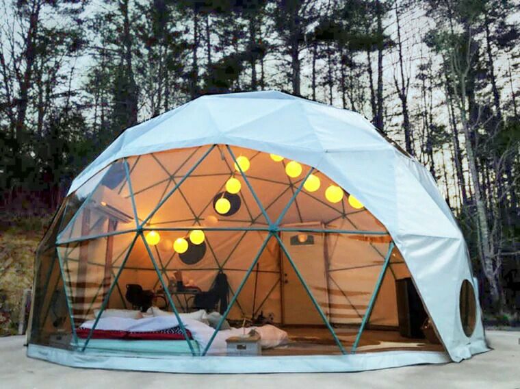 グランピング ドームテント 常設 実物見学可能 キャンプ 大型 ドア付 防水 耐候 本格的 ファミリー アウトドア Redwood Outdoors  Geodesic Dome Tents【代引不可】 | アルファエスパス