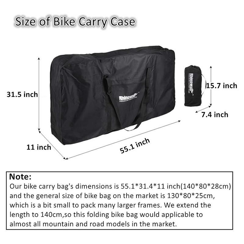 輪行袋バッグファスナー自転車ロードバイクMTBAophireFoldingBikeBag26inchto29inchThickBicycleTravelCase,BikeCasesforAirTravel,Transport,Shipping