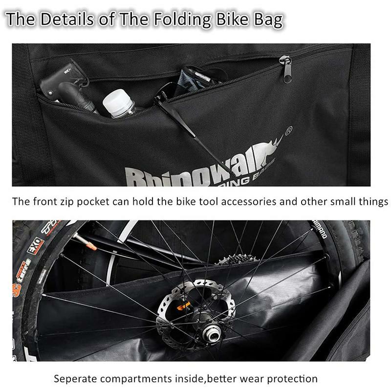 輪行袋バッグファスナー自転車ロードバイクMTBAophireFoldingBikeBag26inchto29inchThickBicycleTravelCase,BikeCasesforAirTravel,Transport,Shipping