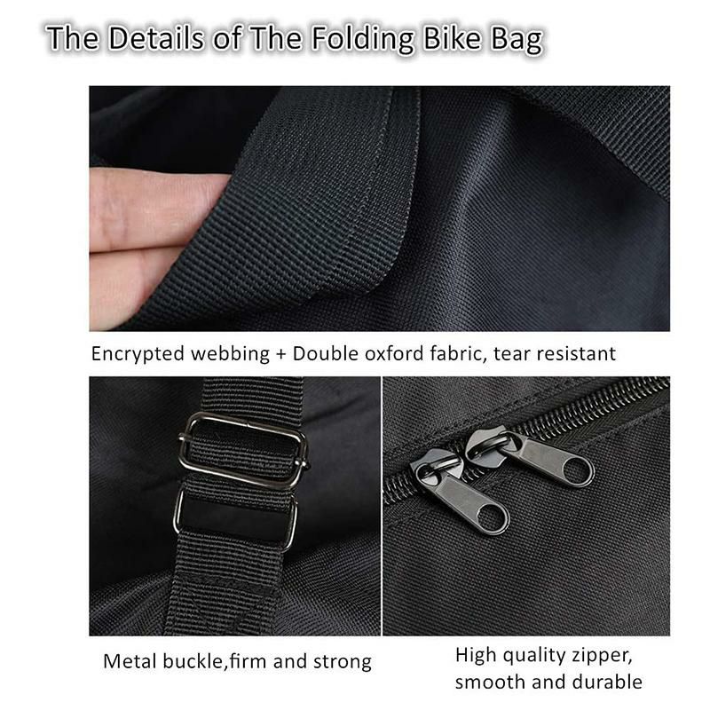 輪行袋バッグファスナー自転車ロードバイクMTBAophireFoldingBikeBag26inchto29inchThickBicycleTravelCase,BikeCasesforAirTravel,Transport,Shipping