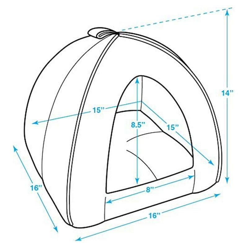 ペット用テント型ソフトベッドPetTentSoftBedforDogandCatbyBestPetSupplies