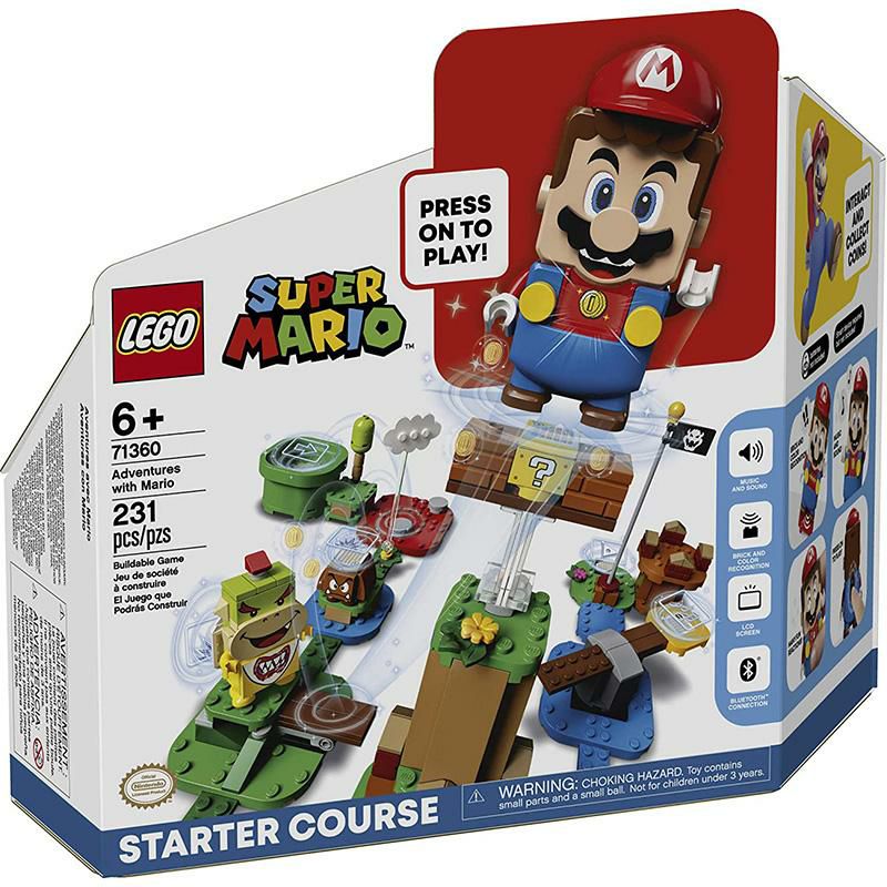 レゴスーパーマリオぼうけんのはじまりスターターセット231ピースLEGOSuperMarioAdventureswithMarioStarterCourse71360BuildingKit,InteractiveSetFeaturingMario,BowserJr.andGoombaFigures,New2020(231Pieces)