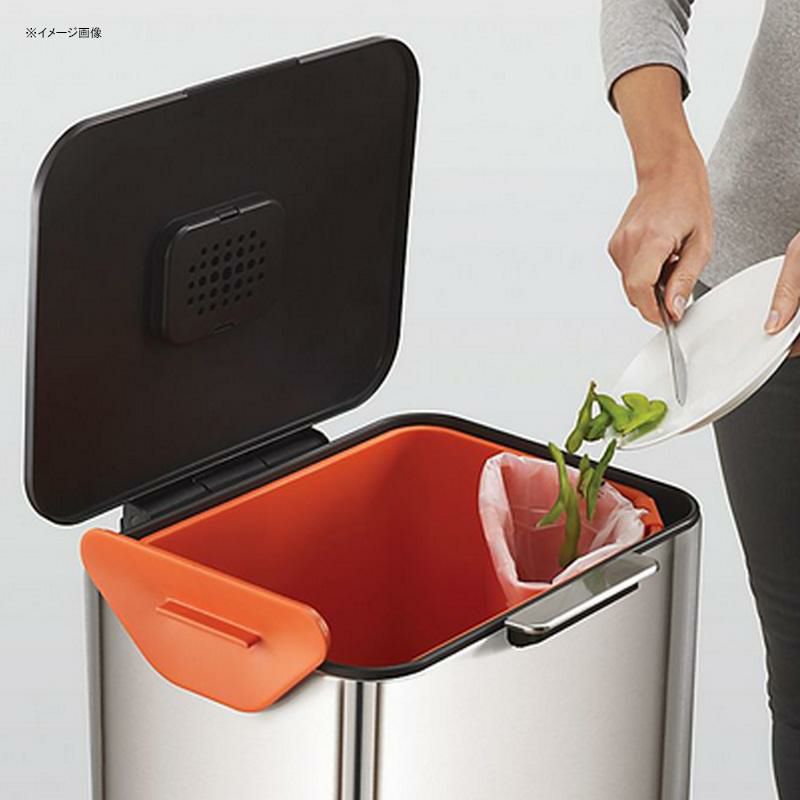 分別ゴミ箱 60L ステンレス トーテム ジョセフジョセフ Joseph Joseph Totem 60-Liter Trash/Recycle  Combo Bin in Stainless Steel 30060 | アルファエスパス