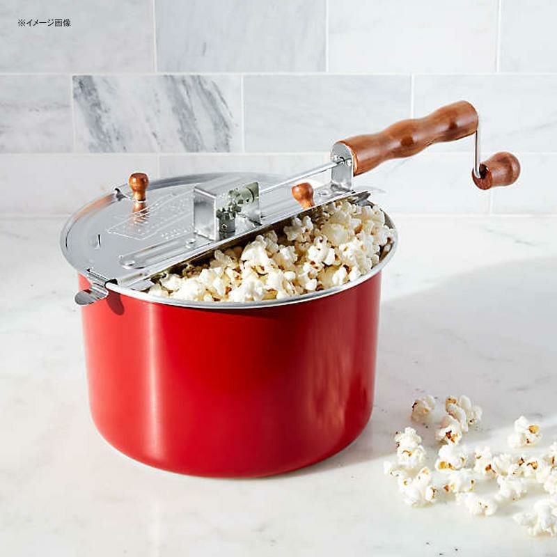 直火 ポップコーンメーカー レッド 限定モデル Crate and Barrel  