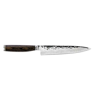 旬 ユーティリティーナイフ 鋸歯 17cm 包丁 ダマスカス 槌目 プレミア 日本製 Shun Premier Serrated Utility 6.5