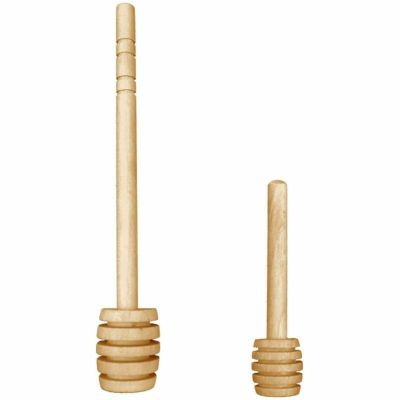 ハニーディッパー ２サイズセット はちみつ サーバー すくう 棒 2 Pack Mini Wooden Honey Dipper Sticks
