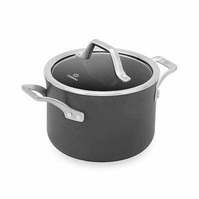 スープポット 両手鍋 3.8L ガラスフタ付 PFOAフリー シグネチャーシリーズ カルファロン Calphalon Signature Nonstick 4 qt. Covered Soup Pot