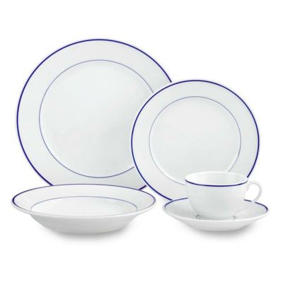 ディナーウェア 食器 ブルーバンド フランス製 アピルコ ウイリアムズ・ソノマ限定モデル Williams-Sonoma Apilco Tradition Blue-Banded Porcelain Dinnerware Collection