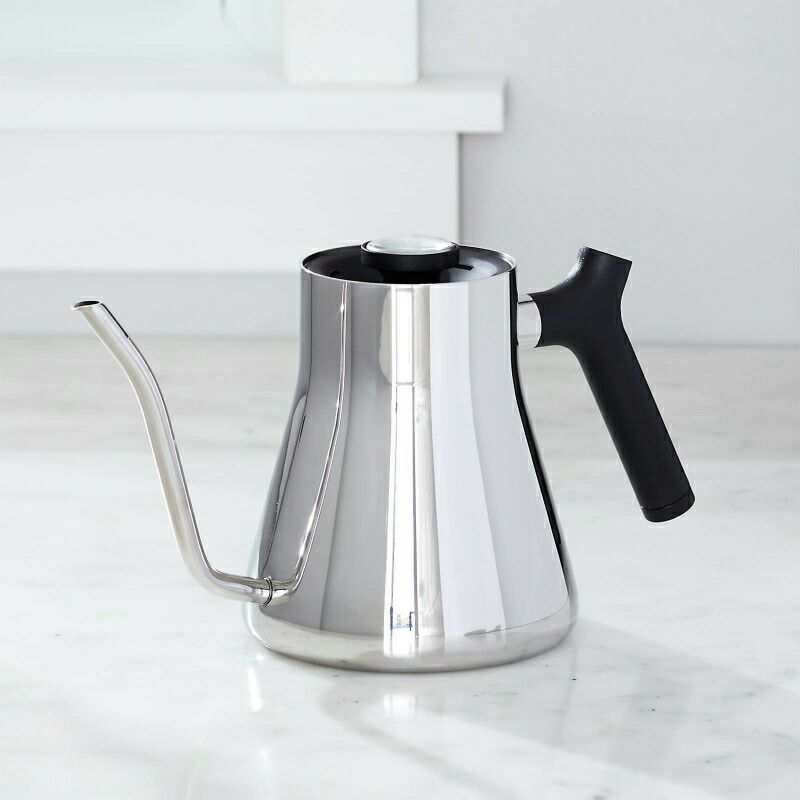 ドリップポット温度計付1.0Lコーヒーケトルダークグレー限定カラーCrateandBarrelFellowStagg1-LiterDarkGreyStovetopPour-OverKettle