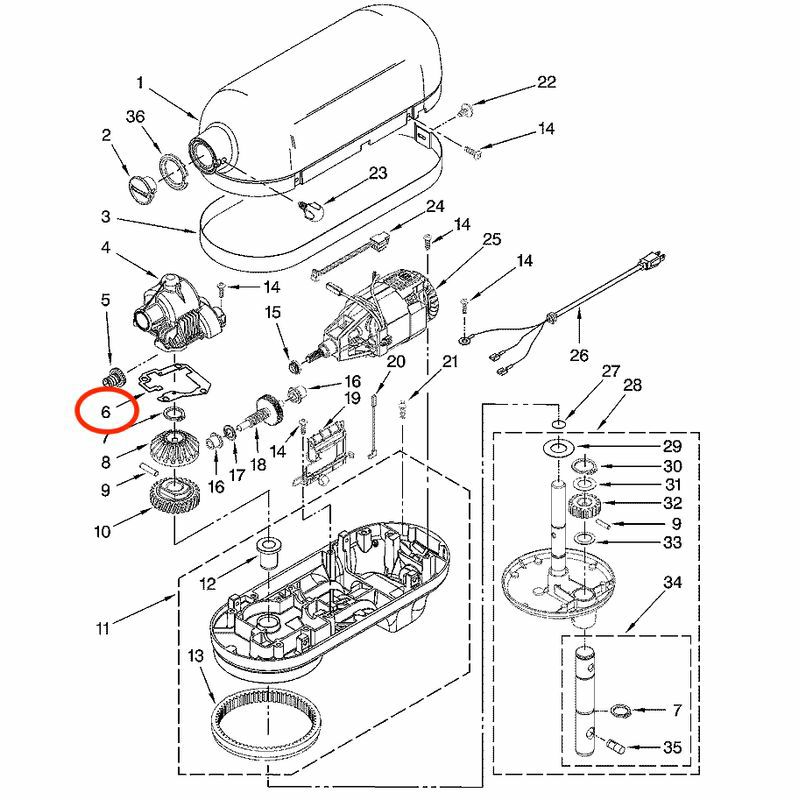 キッチンエイドギアパーツ部品KitchenAid9706529WORMGEAR【smtb-k】【kb】【RCP】