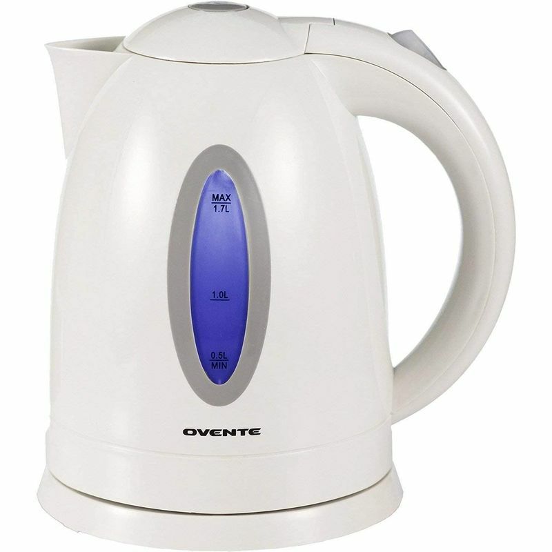 電気ケトル1.7LLEDライトBPAフリーOventeElectricHotWaterKettle1.7LiterwithLEDLight,1100WattBPA-FreePortableTeaMakerFastHeatingElementwithAutoShut-OffandBoilDryProtectionKP72家電