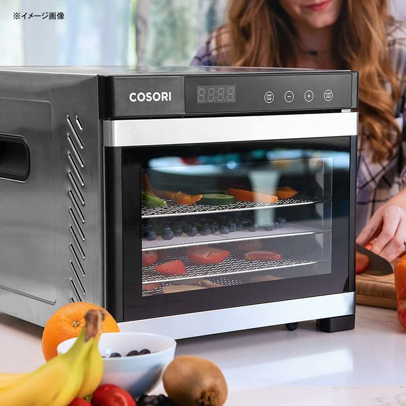 食品乾燥機ディハイドレーターステンレストレー6段48時間デジタルタイマーCOSORIPremiumFoodDehydratorMachine(50FreeRecipes),6StainlessSteelTrayswithDigitalTimerandTemperatureControl家電