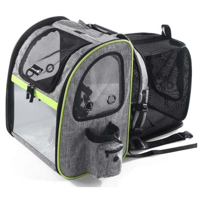 バックパック型ペットキャリーメッシュ8kgまで小型犬猫PecutePetCarrierBackpack,DogCarrierBackpack,ExpandablewithBreathableMeshforSmallDogsCatsPuppies,PetBackpackBagforHikingTravelCampingOutdoorHoldPetsUpto18Lbs