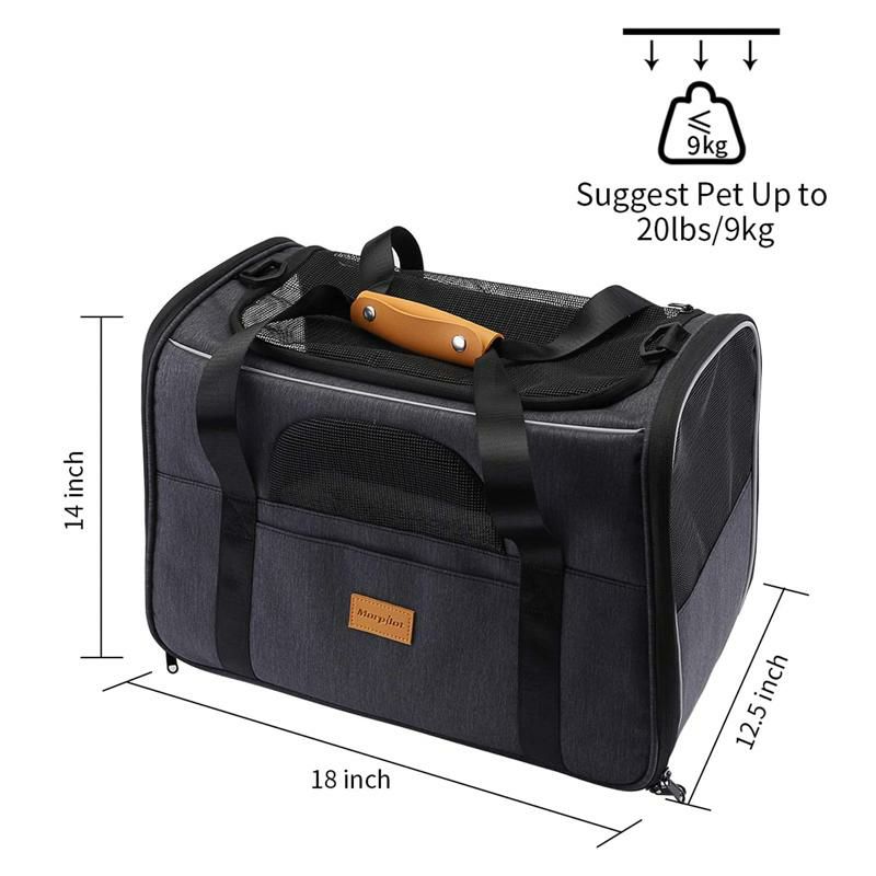 ペット用 折りたたみ キャリーバッグ ポータブル 犬 猫 トラベルケージ