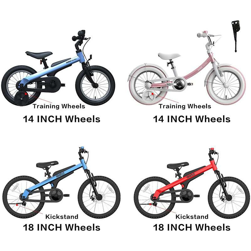 セグウェイナインボットキッズバイク子供用自転車SegwayNinebotKidsBikeforBoysandGirls,14inchwithTrainingWheels,1418inchwithKickstand,PinkBlueRed