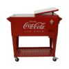 コカコーラカート型クーラーボックス76Lキャスター栓抜きトレー付レッドレトロLEIGHCOUNTRYCoca-ColaEmbossed