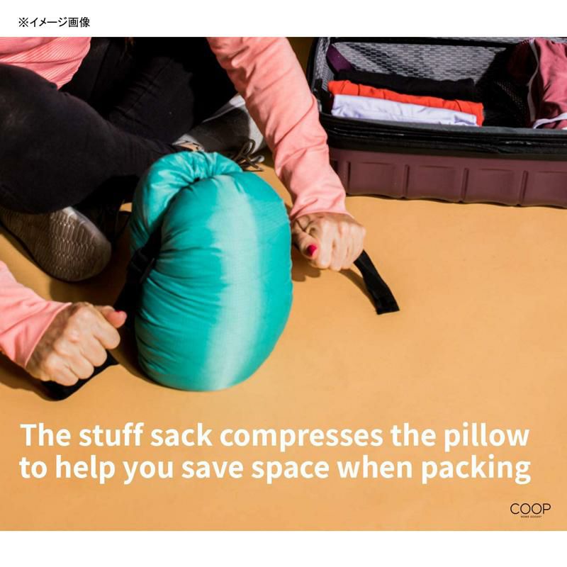 トラベルピロー携帯用枕ポーチ付ポータブル低刺激防ダニアメリカ製キャンプCoopHomeGoods-AdjustableTravelandCampingPillow-HypoallergenicShreddedMemoryFoamFill-LulltraWashableCover-IncludesCompressibleStuffSack