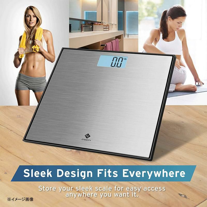 体重計最大180kgステンレスデジタルバススケールEtekcityDigitalBodyWeightBathroomScalewithStainlessSteelPlatform,StepOnandAutoZero/ON/OffTechnology,BacklitLCDDisplay,400Pounds