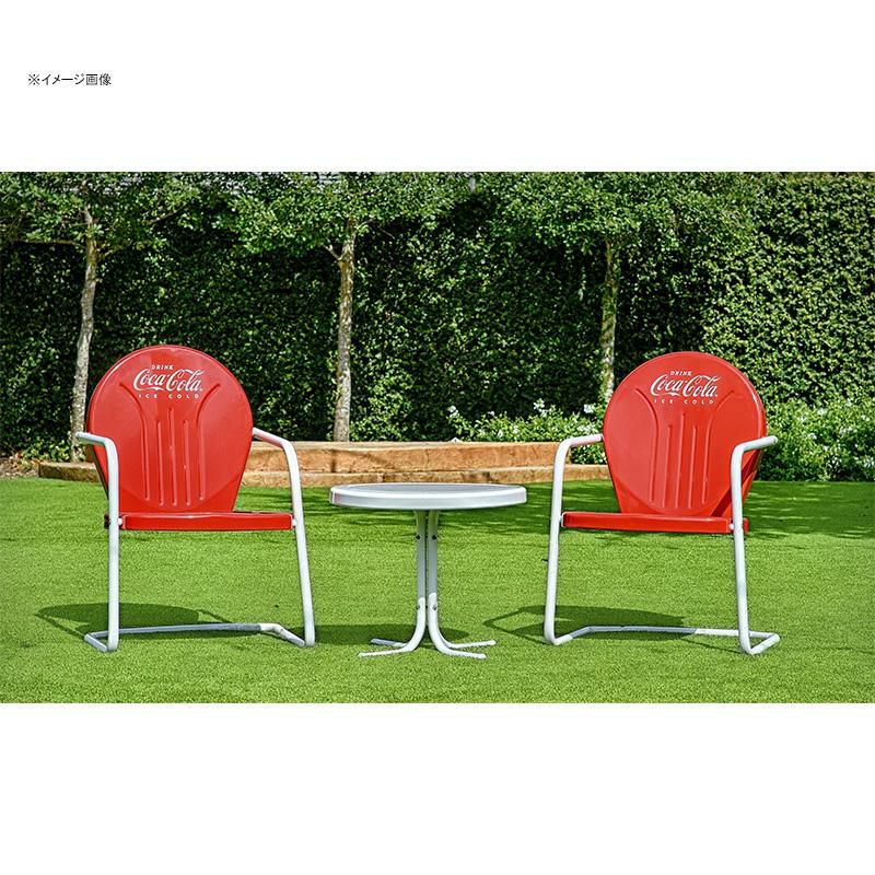 コカコーラ メタル テーブル チェア セット レッド レトロ Coca-Cola