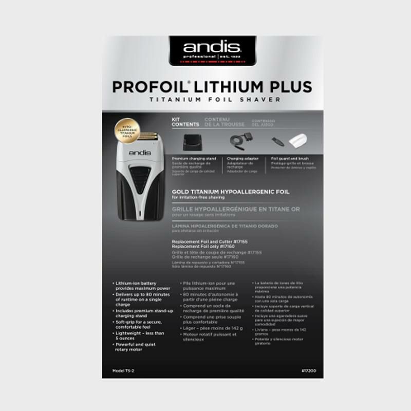 シェーバー コードレス可 低刺激 チタンコーティング アンディス Andis ProFoil Lithium Plus Titanium Foil  Shaver 17200 家電 | アルファエスパス