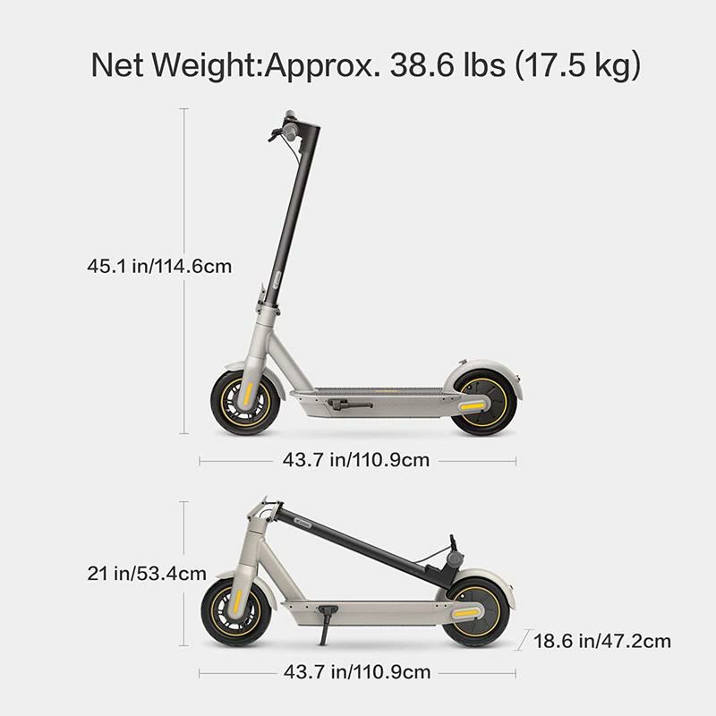 セグウェイ ナインボット キックスクーター マックス グレー Segway Ninebot MAX Electric Kick Scooter, Max  Speed 18.6 MPH, Long-range Battery, Foldable and Portable G30LP 【代引不可】 |  アルファエスパス