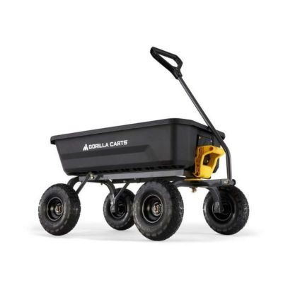 ガーデンワゴン 270kgまで ポリエステル ブラック 黒 ゴリラカート GORILLA CARTS 4 cu. ft. Poly Garden Dump Cart GCG-4