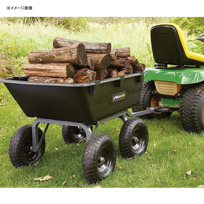 ガーデンワゴン540kgまでポリエステル高耐久ブラック黒ゴリラカートGorillaCartsHeavy-DutyPolyYardDumpCart|2-In-1ConvertibleHandle,1200lbscapacity|GOR6PSmodel
