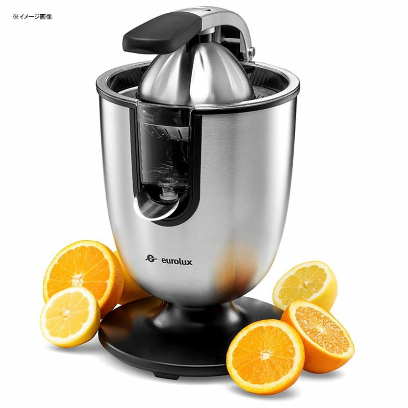 電動シトラスジューサーステンレスEuroluxELCJ-1700ElectricCitrusJuicerSqueezer,forOrange,Lemon,Grapefruit,StainlessSteel160WattsofPowerSoftGripHandleandConeLidforEasyUse