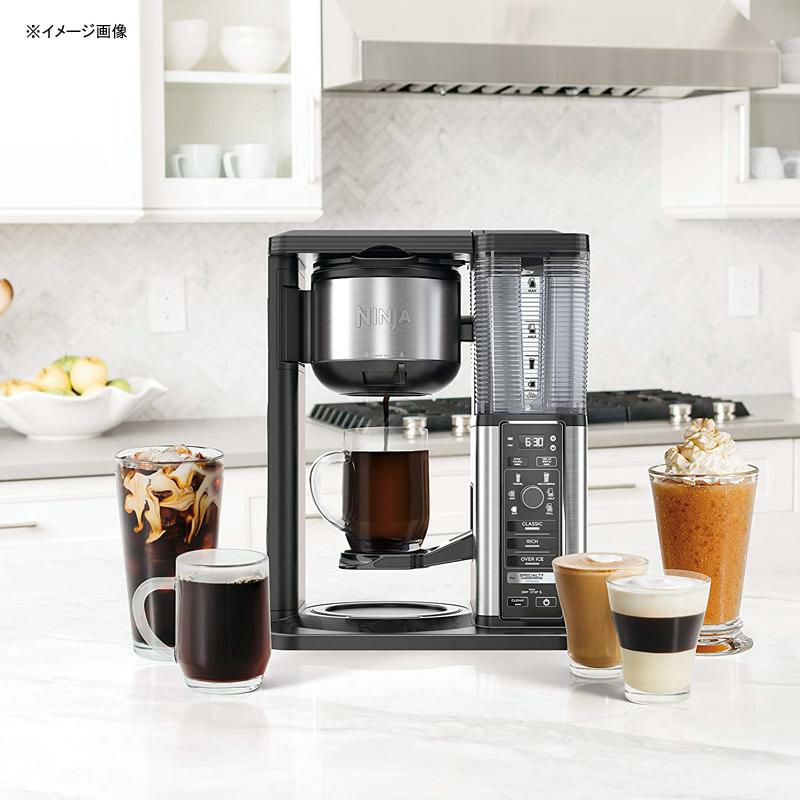 コーヒーメーカー量が選べるガラスカラフェスペシャリティニンジャNinjaSpecialtyCoffeeMaker,with50Oz.GlassCarafe,BlackandStainlessSteelFinish家電