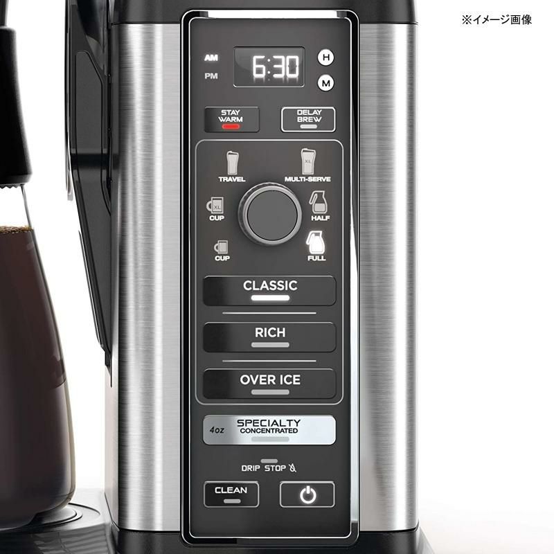 コーヒーメーカー量が選べるガラスカラフェスペシャリティニンジャNinjaSpecialtyCoffeeMaker,with50Oz.GlassCarafe,BlackandStainlessSteelFinish家電