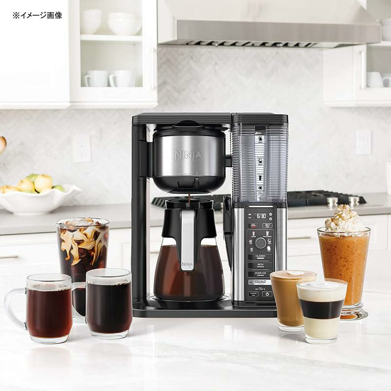 コーヒーメーカー量が選べるガラスカラフェスペシャリティニンジャNinjaSpecialtyCoffeeMaker,with50Oz.GlassCarafe,BlackandStainlessSteelFinish家電