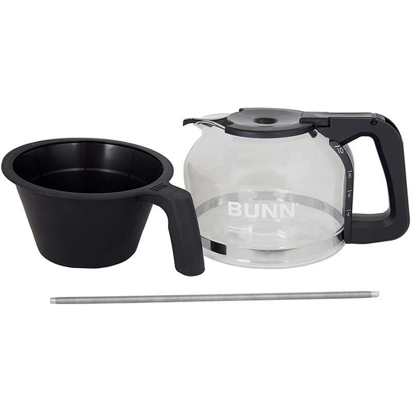 コーヒーメーカー10カップガラスカラフェBUNNGRBVelocityBrew10-CupHomeCoffeeBrewer,BlackGRX-B家電