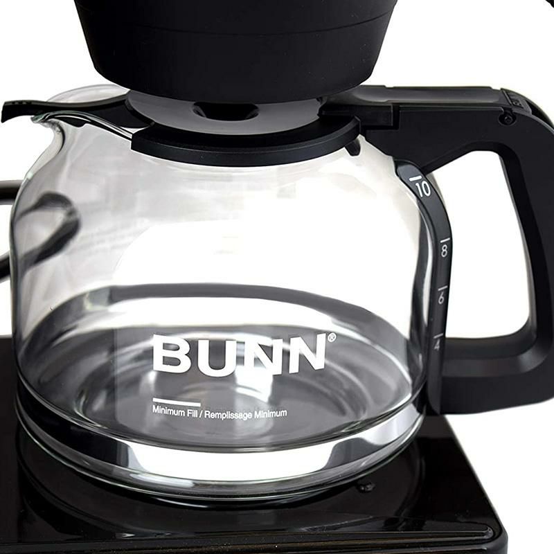 コーヒーメーカー10カップガラスカラフェBUNNGRBVelocityBrew10-CupHomeCoffeeBrewer,BlackGRX-B家電