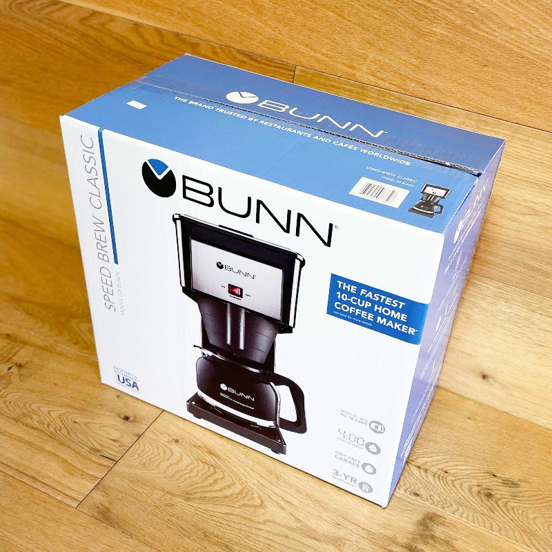 コーヒーメーカー10カップガラスカラフェBUNNGRBVelocityBrew10-CupHomeCoffeeBrewer,BlackGRX-B家電