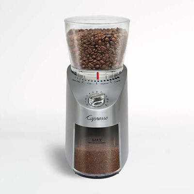電動グラインダー ミル 豆挽き 粗さ設定 16段階 カプレッソ Capresso Stainless Steel Infinity Conical Burr Grinder 575.02 家電