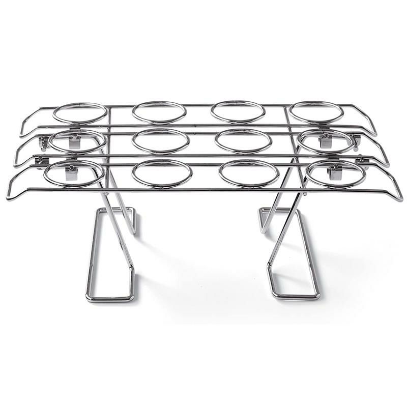 アイスクリームコーンホルダースタンドラック12本シルバーWiltonCupcakeConesBakingRack,12-CavityIceCreamConeCupcakesHolder