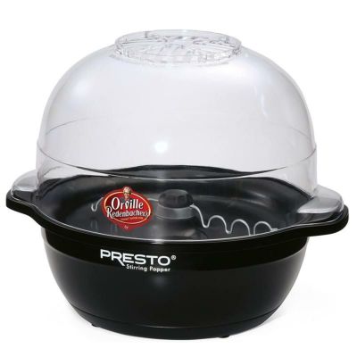 ポップコーンメーカー ドーム型 5.7L ブラック 黒 Presto 5204 Orville Redenbacher's Stirring Popper, Black, One Size 家電