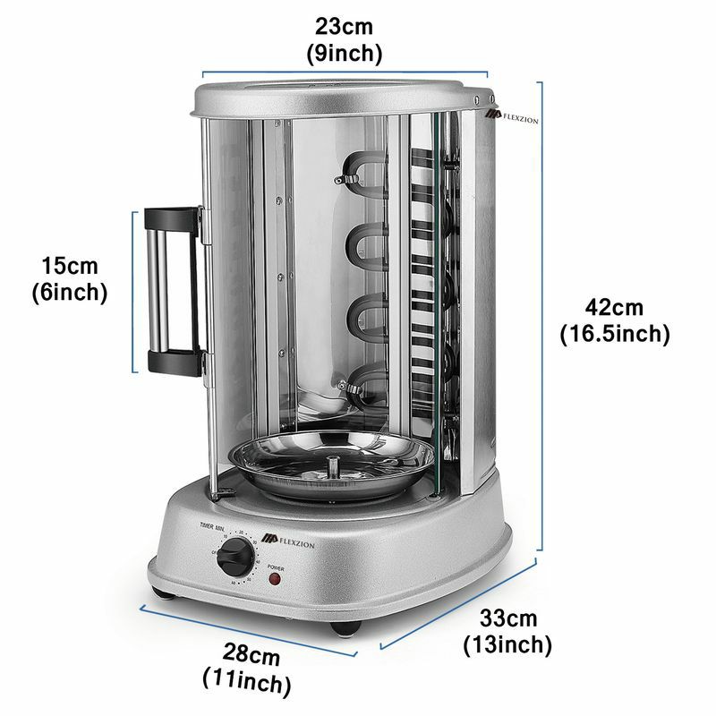 回転オーブンロティサリーケバブチキン丸焼き鶏NutriChefCountertopVerticalRotatingOven-RotisserieShawarmaMachine,KebobMachine,StainResistant&EnergyEfficientW/HeatResistantDoor,IncludesKebobRackwith7Skewers(PKRTVG34)家電