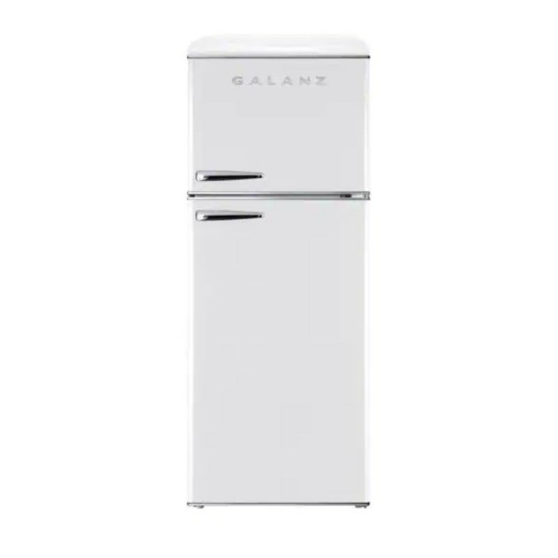 冷蔵庫冷凍庫280L2ドアレトロGalanzGLR10TRDEFRRetroRefrigerator,10.0CuFt家電【代引不可】