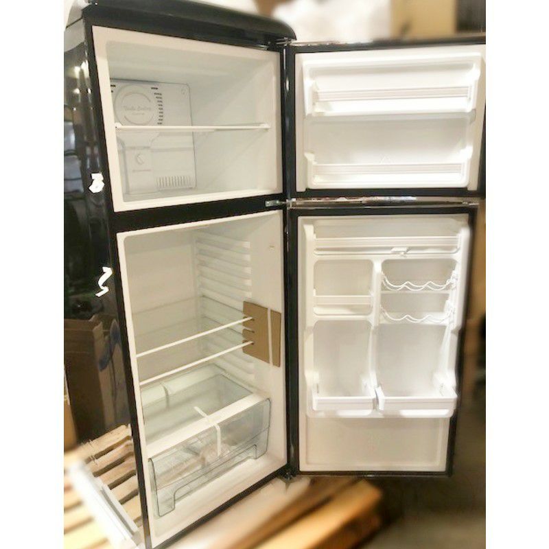 冷蔵庫冷凍庫280L2ドアレトロGalanzGLR10TRDEFRRetroRefrigerator,10.0CuFt家電【代引不可】