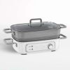 マルチ電気グリルスチーマースロークッカーBPAフリークイジナート限定モデルCRATEANDBARRELCuisinartSTACK5MultifunctionalElectricGrill家電