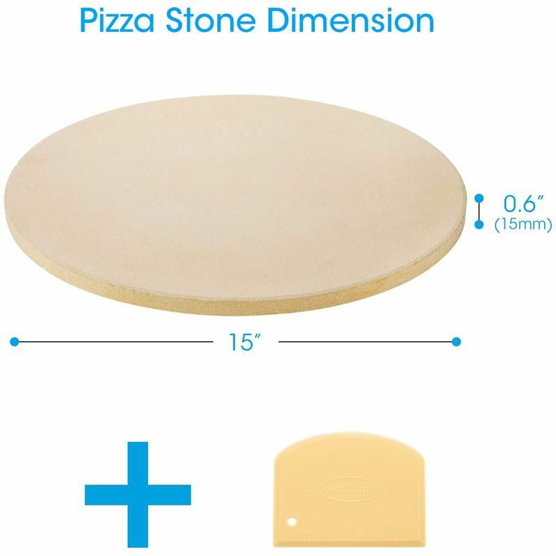 ピザストーン直径38cmブレッドビスケットPizzaStone,15"RoundEngineeredTuffCordieriteDurableBakingStonesforOvens&Grill&BBQ,StoneOvenRoundPizzaStone