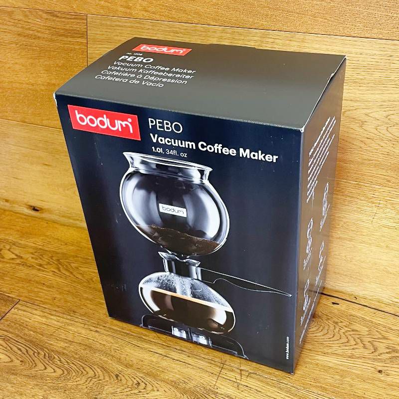 バキュームコーヒーメーカー8カップ真空ガラスボダムペボBodumPeboVacuumCoffeeMaker,34Oz.,Black