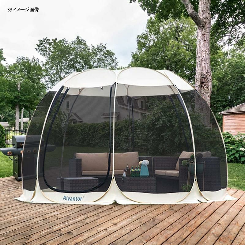 スクリーンテント4?15人メッシュインスタントポップアップAlvantorScreenHouseRoomOutdoorCampingTentCanopyGazebos4-15PersonforPatios,InstantPopUpTent,NotWaterproof