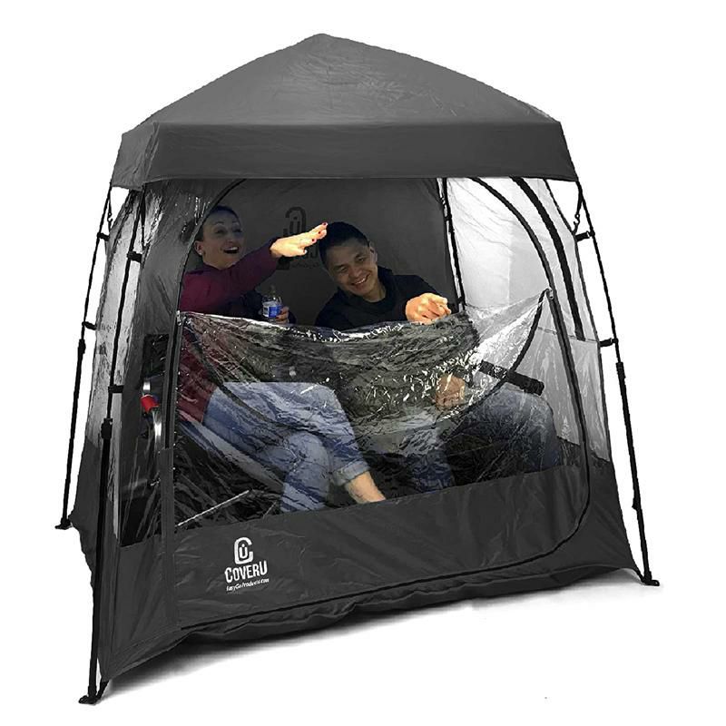 1人用テントポップアップ軽量透明EasyGoProductsCoverUSportsShelter?WeatherTentPod?Patented